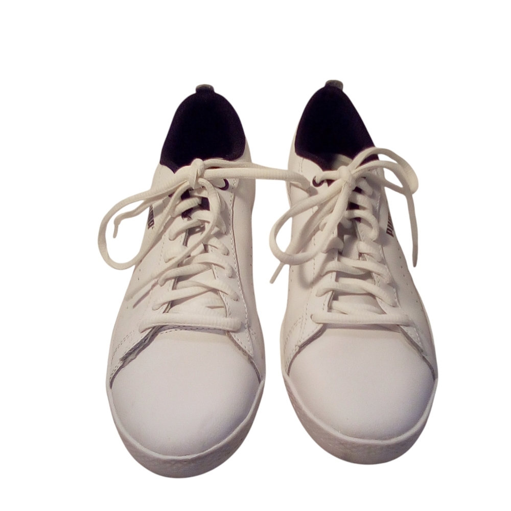 Puma Vintage Womens Leather Low Top Soft Foam Comfort Insert White Sneakers 6.5
